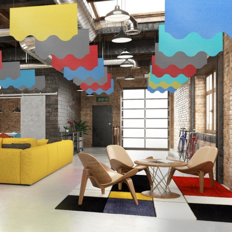 Sound Absorbing Ceiling Accent Baffles